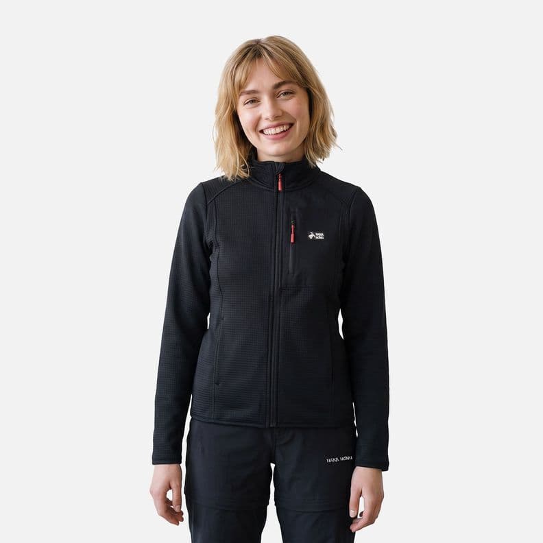 Poleron Mujer Taina Full Zip Negro Haka Honu V27 2XL