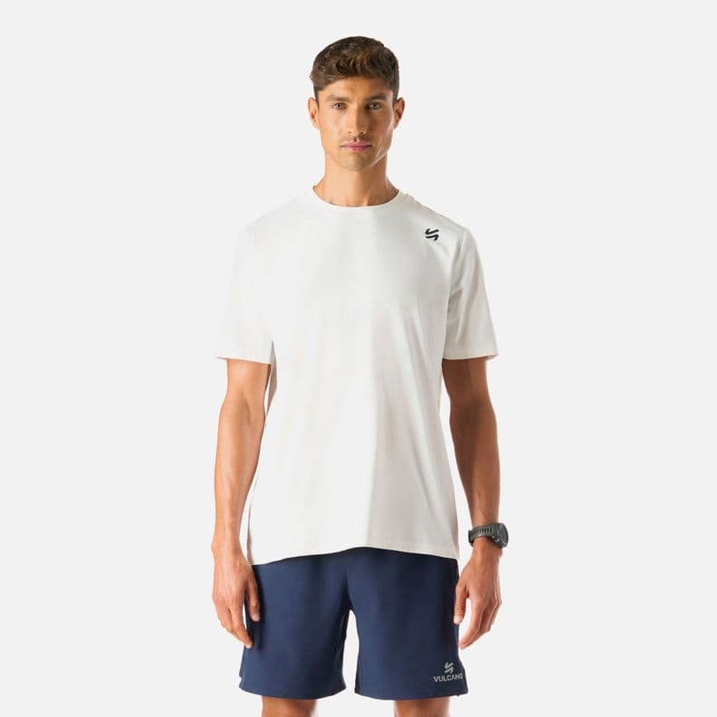Polera deportiva manga corta hombre Tempo Blanco M