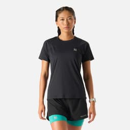 Polera manga corta running mujer Built To Move Negro M