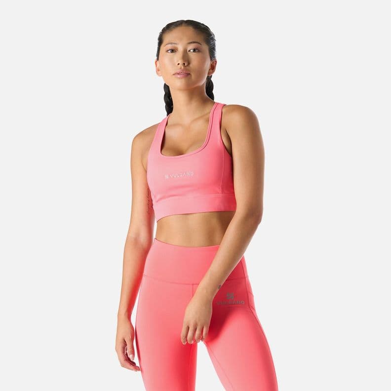 Peto deportivo de soporte medio mujer Built To Move Coral M