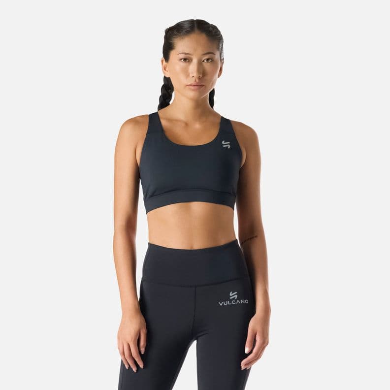 Peto Deportivo de Soporte Alto mujer Built To Move Negro XS