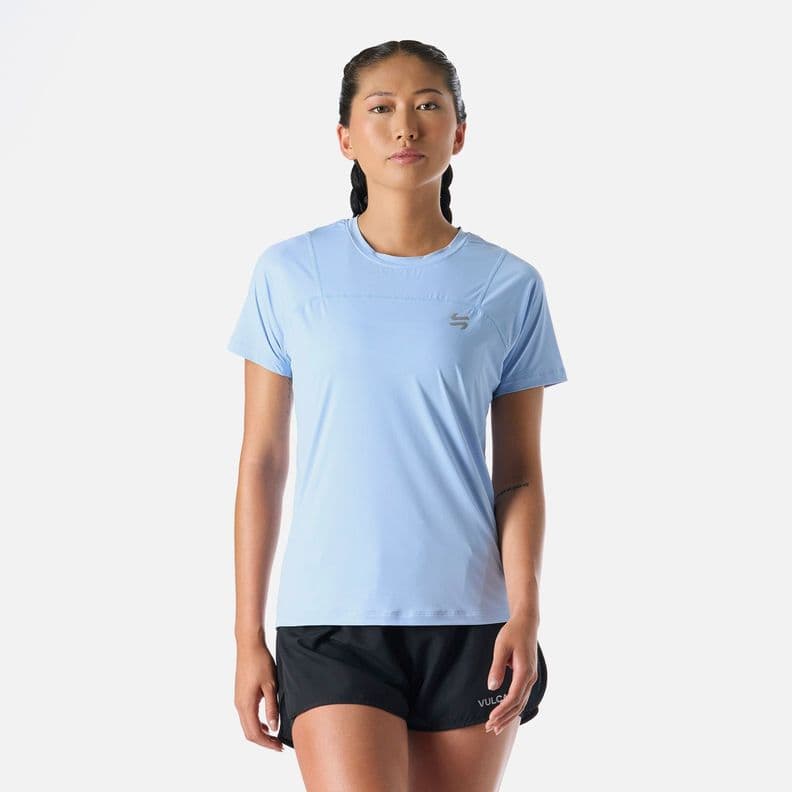 Polera Mujer Built To Move T-Shirt Celeste Vulcano L