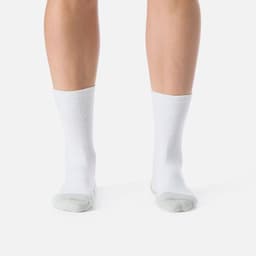 Calcetin Deportivo Running Medio Mujer Stride Blanco S-M