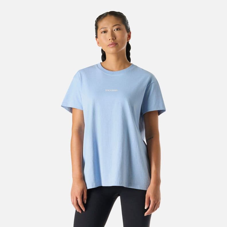 Polera casual manga corta mujer Cool Down Celeste S