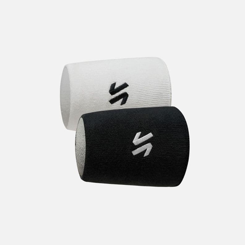Pack de 2 munequeras Deportiva Vulcano Wristbands Negro