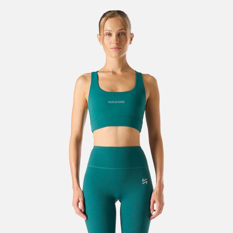 Peto deportivo de soporte bajo mujer Built To Move Azul Petroleo XL