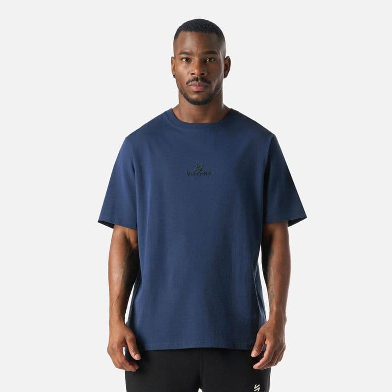 Polera casual manga corta hombre Cool Down Azul Marino XL