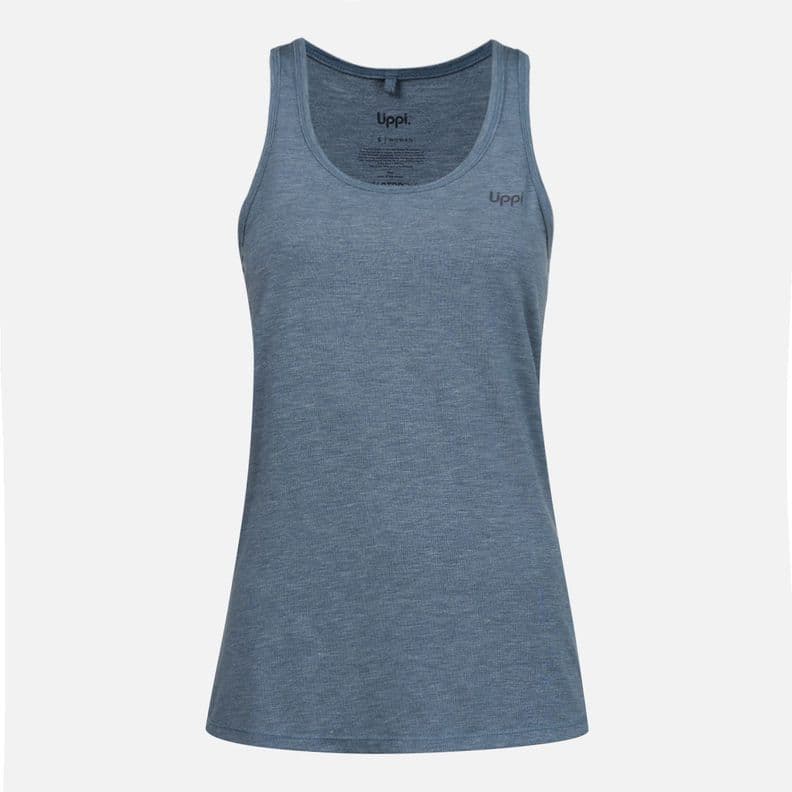 Polera Mujer Summit UV-Stop Tank Azul Grisaceo Lippi M
