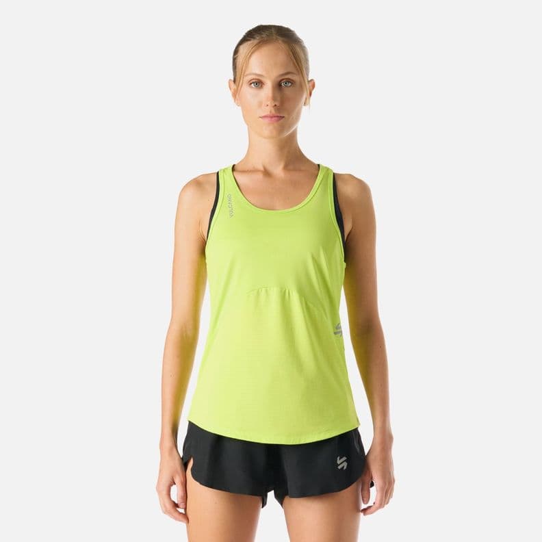 Polera Mujer Built To Move Tank Top Verde Lima Vulcano L