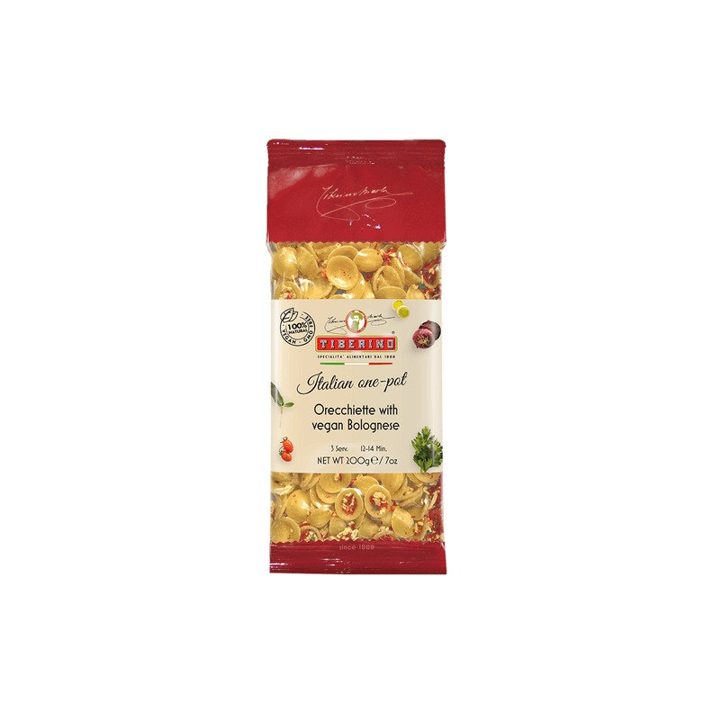 Pasta Orecchiette Bolonesa Vegana Tiberino 1 x 200 gr