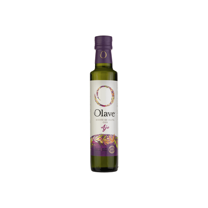 Aceite Oliva Extra Saborizado Olave Ajo 1 x 250 ml Verde Olivo
