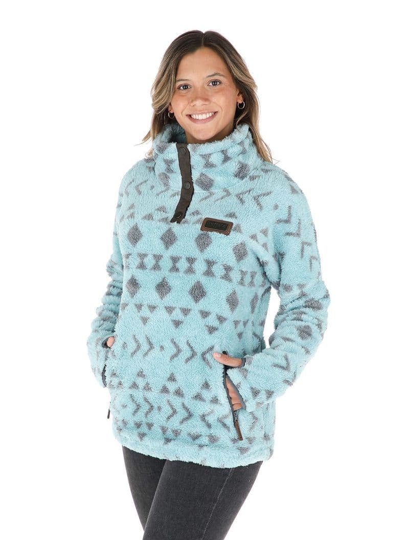 Chaqueta Nomada Print Mujer Buffalo Celeste M