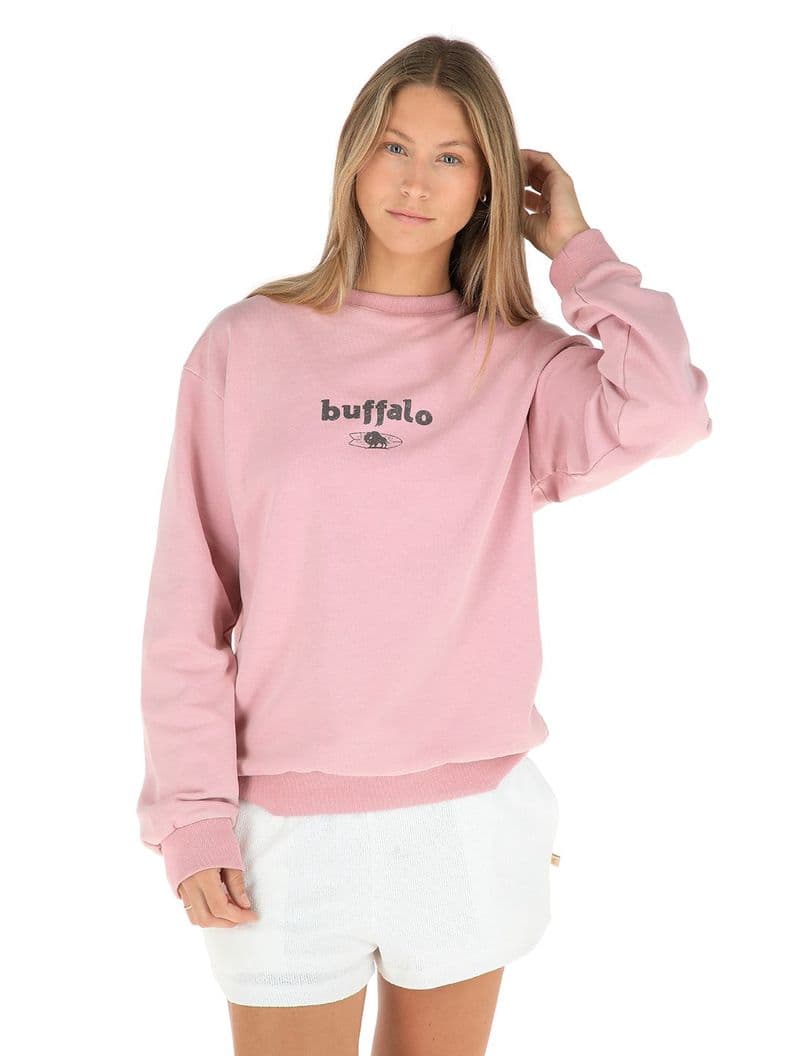 Poleron Cedro Mujer Buffalo Rosado XS