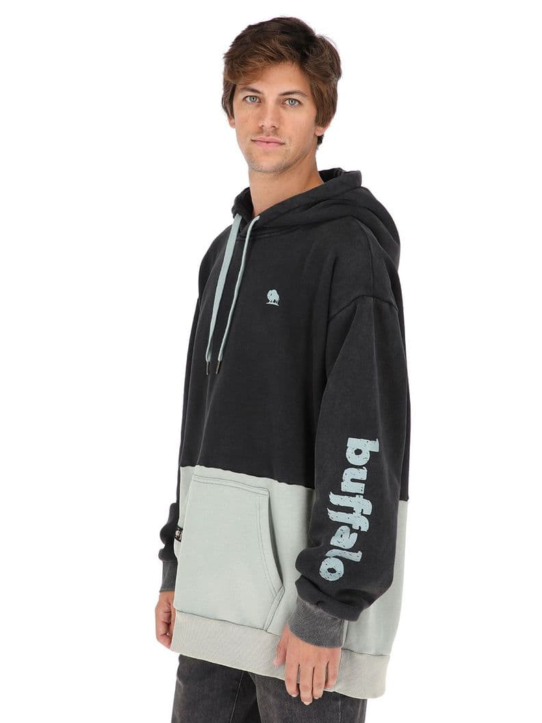 Poleron Fusca Hombre Buffalo Negro XXL