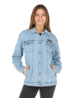Chaqueta Plomo Mujer Buffalo Celeste XS