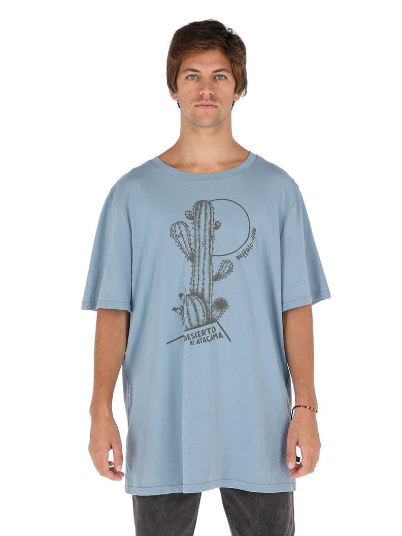 Polera Atacama Hombre Buffalo Celeste XXL