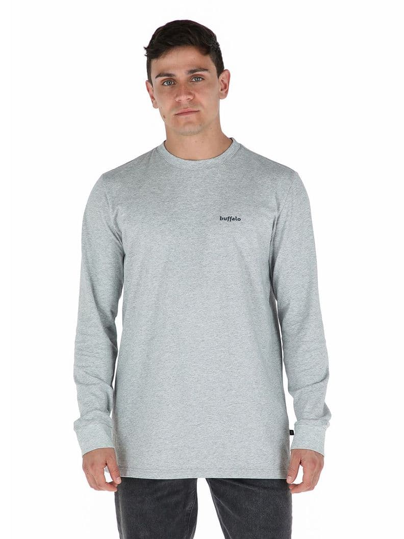 Polera Manga Larga Rem Hombre Buffalo Gris XL
