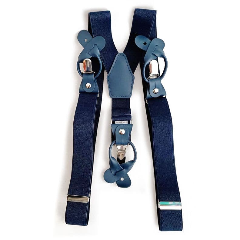 Suspensor hombre azul oscuro doble ajuste