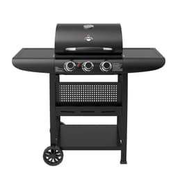 Parrilla a Gas 3 Quemadores Kansas Black Negro