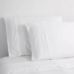 2 Sets Sabanas King Polycotton Percale 200 Hilos Essentials Liso Blanco