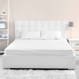 Sabanas 2 Plazas Algodon Giza Percale Egipcio 300 Hilos Liso Blanco