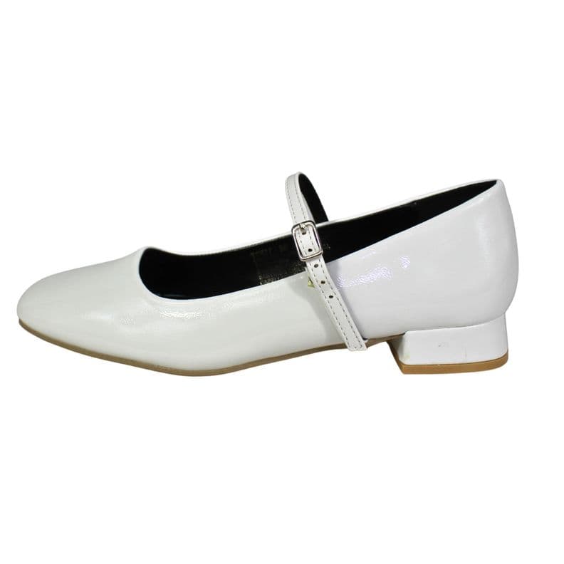 Zapato Mujer Mary Jane Ajustable TGH17 Blanco 36