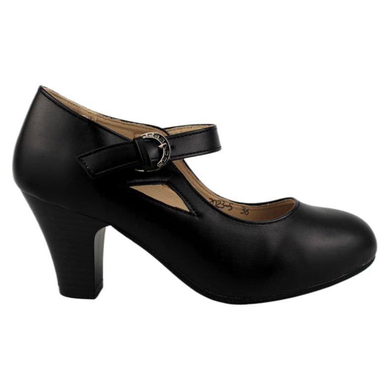 Zapato de Mujer Taco Cono 23 Yassne Negro 40