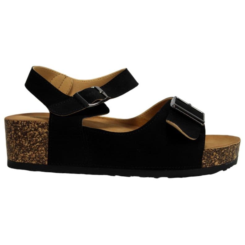 Sandalia Comfort Negra 16 Yassne Negro 35
