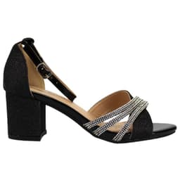 Sandalia Fiesta Mujer Taco Medio J3 Yassne Negro 38