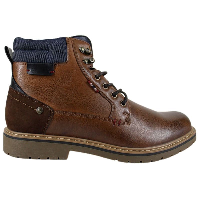 Botin Casual de Hombre con Cierre y Cordon MB57 Cafe 39