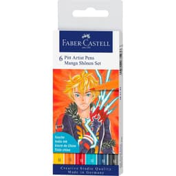 Marcador Pitt Artist Pen Manga Shonen Faber-Castell x6 uds.