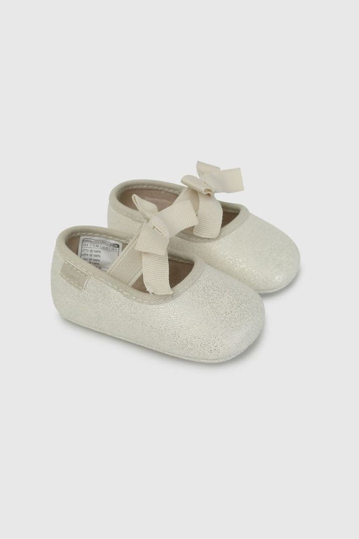 Ballerina Blanca con Lazo de Bebe talla 14 a 18 Blanco CL 15