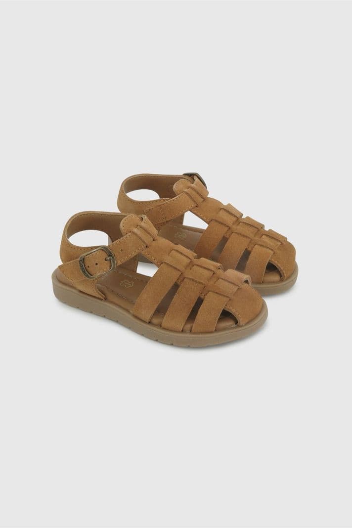 Sandalia de nina Caminante de Cuero Cafe Talla 21 al 27 CL 25