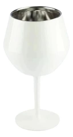 Copa Doble Pared 400ml Taca Brazil Viral Desmontable Coctel Blanco