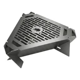 Parrilla A Carbon O Lena Fogon Triangular Multifuncional 3mm Negro