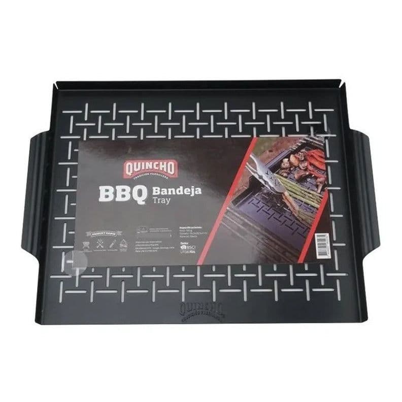 Grill Bandeja Asado Parrilla Saltear Verduras Pescado Bbq Negro