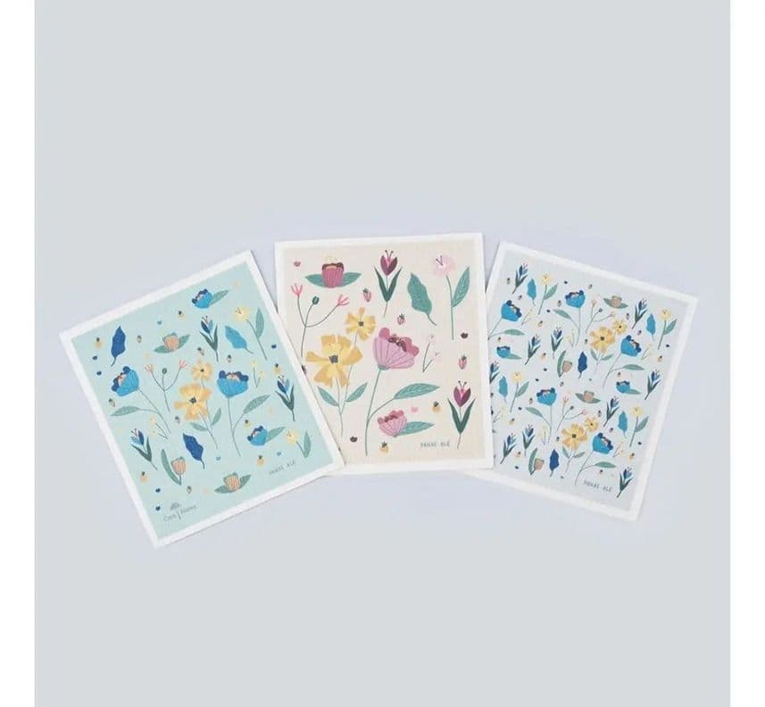 Pack Panos Absorbentes Casa Nativa Diseno Danae Ale Blanco Danae Ale