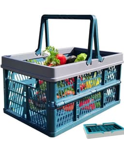 Canasto plegable picnic caja almacenamiento 44 x 30 cms