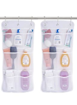 Organizador de ducha colgante cortina bano x 2