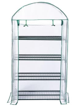 Invernadero vertical armable 4 bandejas 158 cms