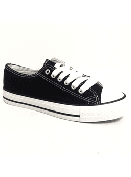 Zapatilla de Lona Clasica mujer negro 38