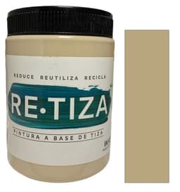 Pintura Vintage/Tizada, color Blanco LINO 1 Kilo, Base Agua Retiza