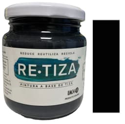 Pintura Vintage/Tizada, color NEGRO PIZARRON 250 gramos, Base Agua Retiza