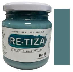Pintura Vintage/Tizada, color TURQUESA 250 gramos, Base Agua Retiza
