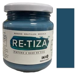 Pintura Vintage/Tizada, color AZUL PETROLEO 250 gramos, Base Agua Retiza