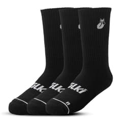 Calcetin Tilki Comfort Negro/Naranjo Pack X3 Tenis Padel 35-38