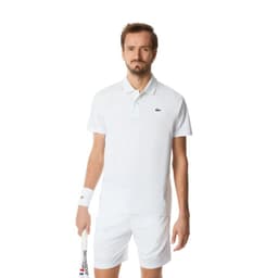 Polera Lacoste Polo Daniil Medvedev Ultra Dry Blanca Tenis Blanco S