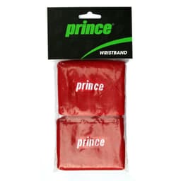 Munequera Prince Logo Roja Blanca X2 Tenis Padel