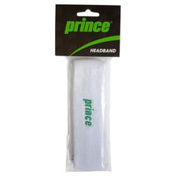 Cintillo Prince Blanco Logo Verde Tenis Padel