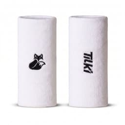 Munequera Tilki Larga XL Terry Blanca X2 Tenis Padel